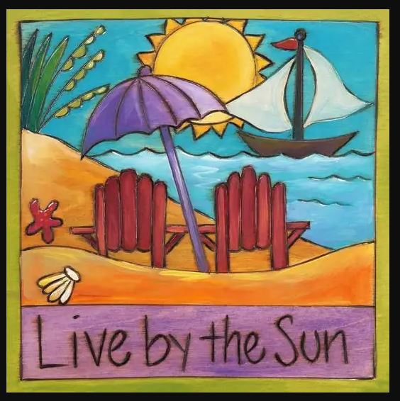 "Beach Bums" Plaque 6X6