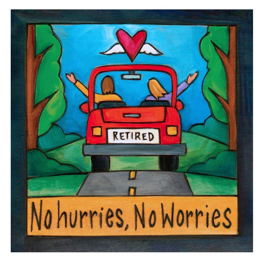 Sincerely, Sticks "Life Begins Now" 6X6 Plaque