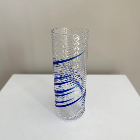 Tom Stoenner Ice Tea Glass (Blue Swirl)