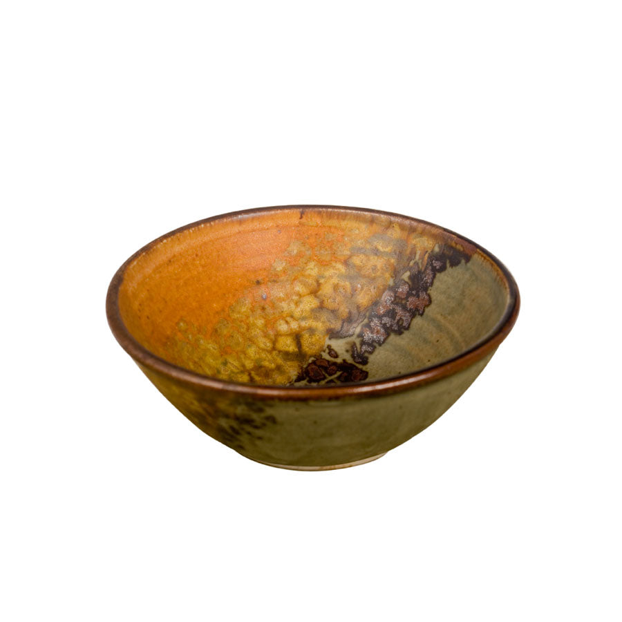 Sunset Canyon Pottery Dessert Bowl Safari