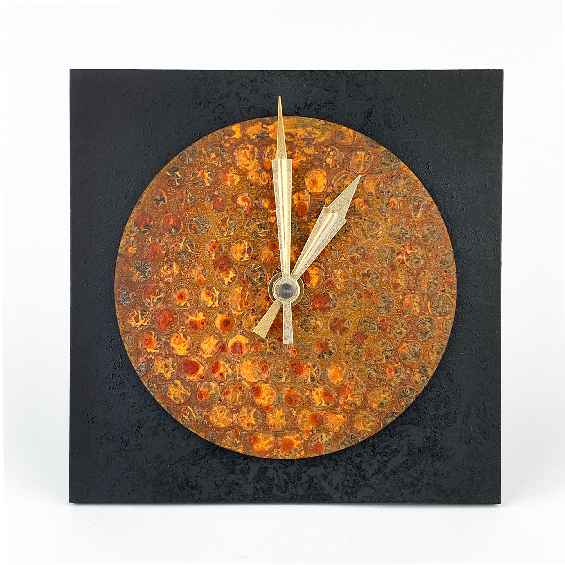 Leonie Lacouette Black and Rust Desktop Clock