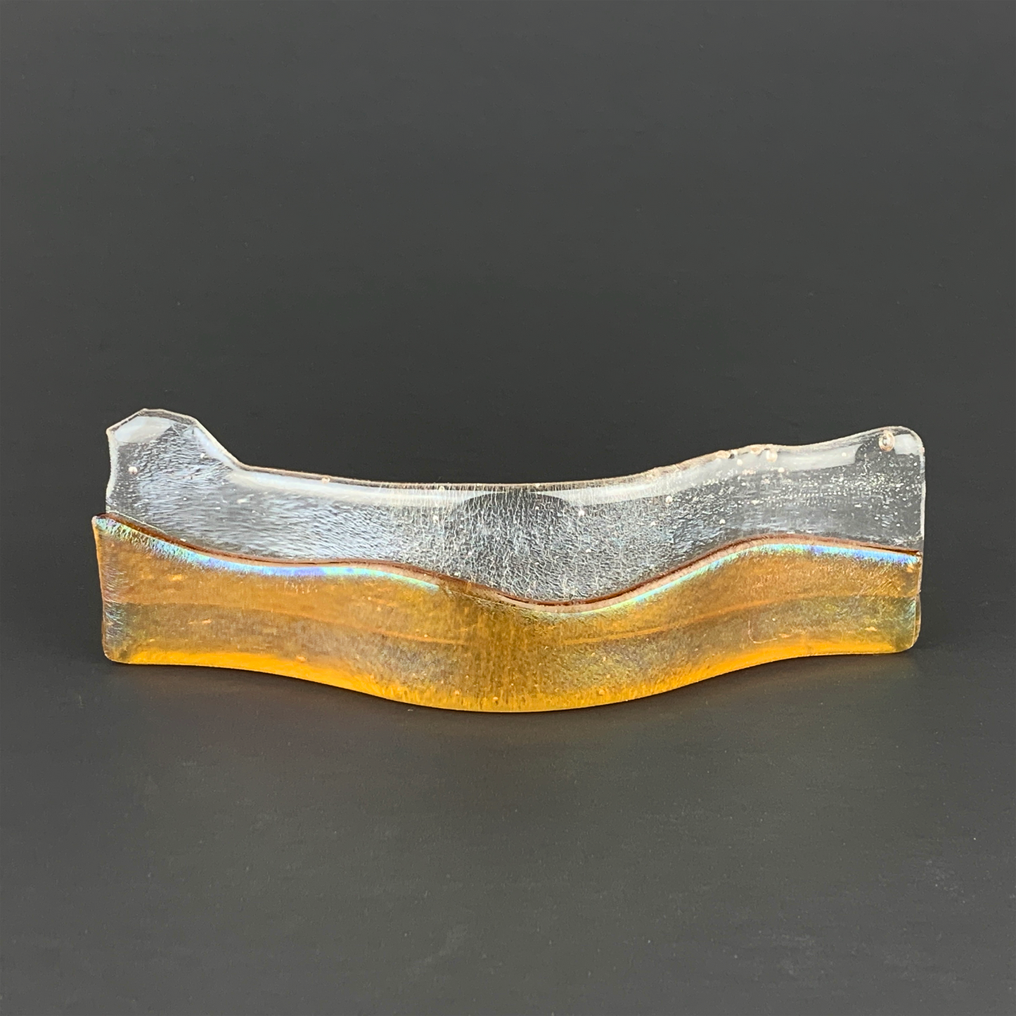 Chris Paulson Wavy Frame Picture Holder Small Amber