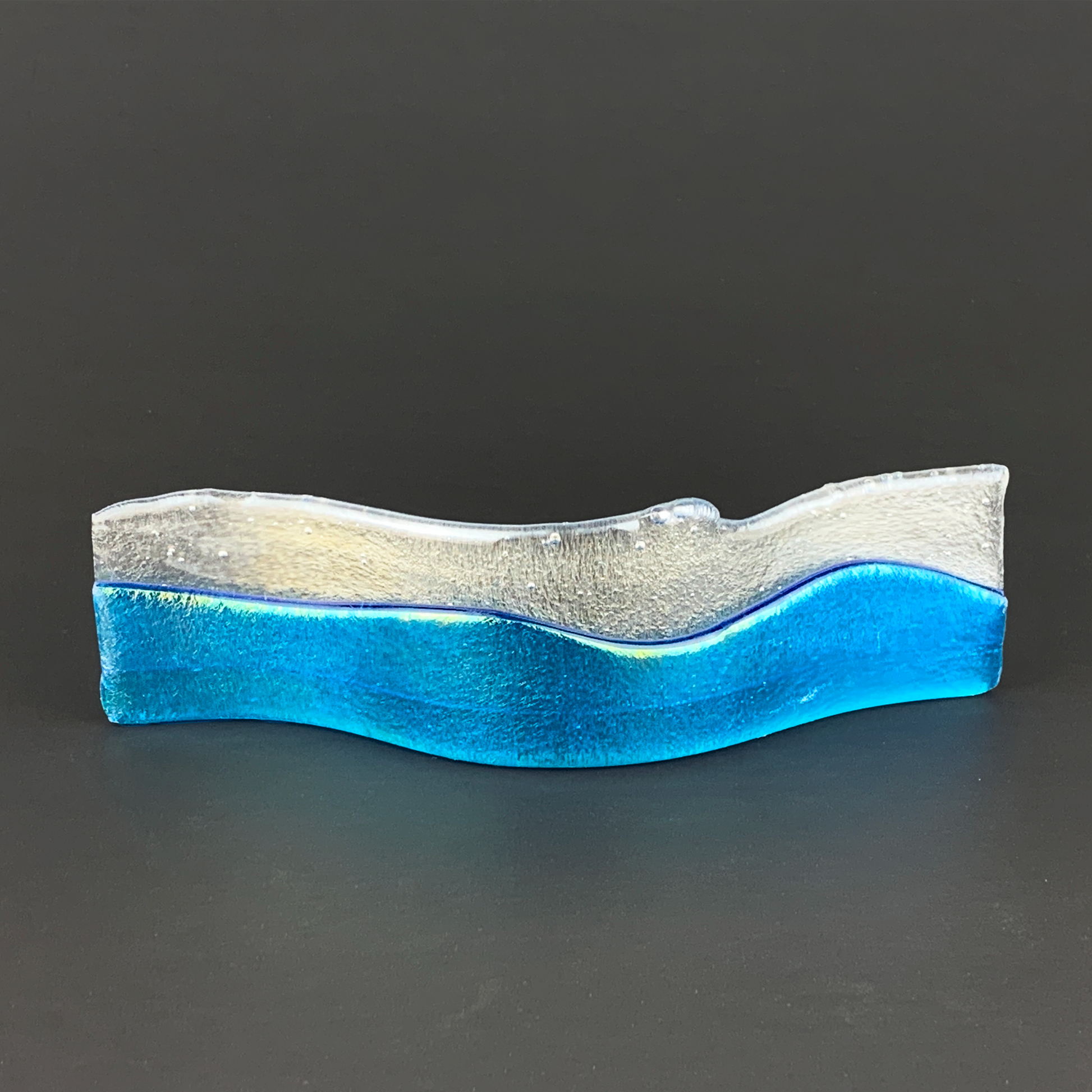 Chris Paulson Wavy Frame Picture Holder Small Aqua