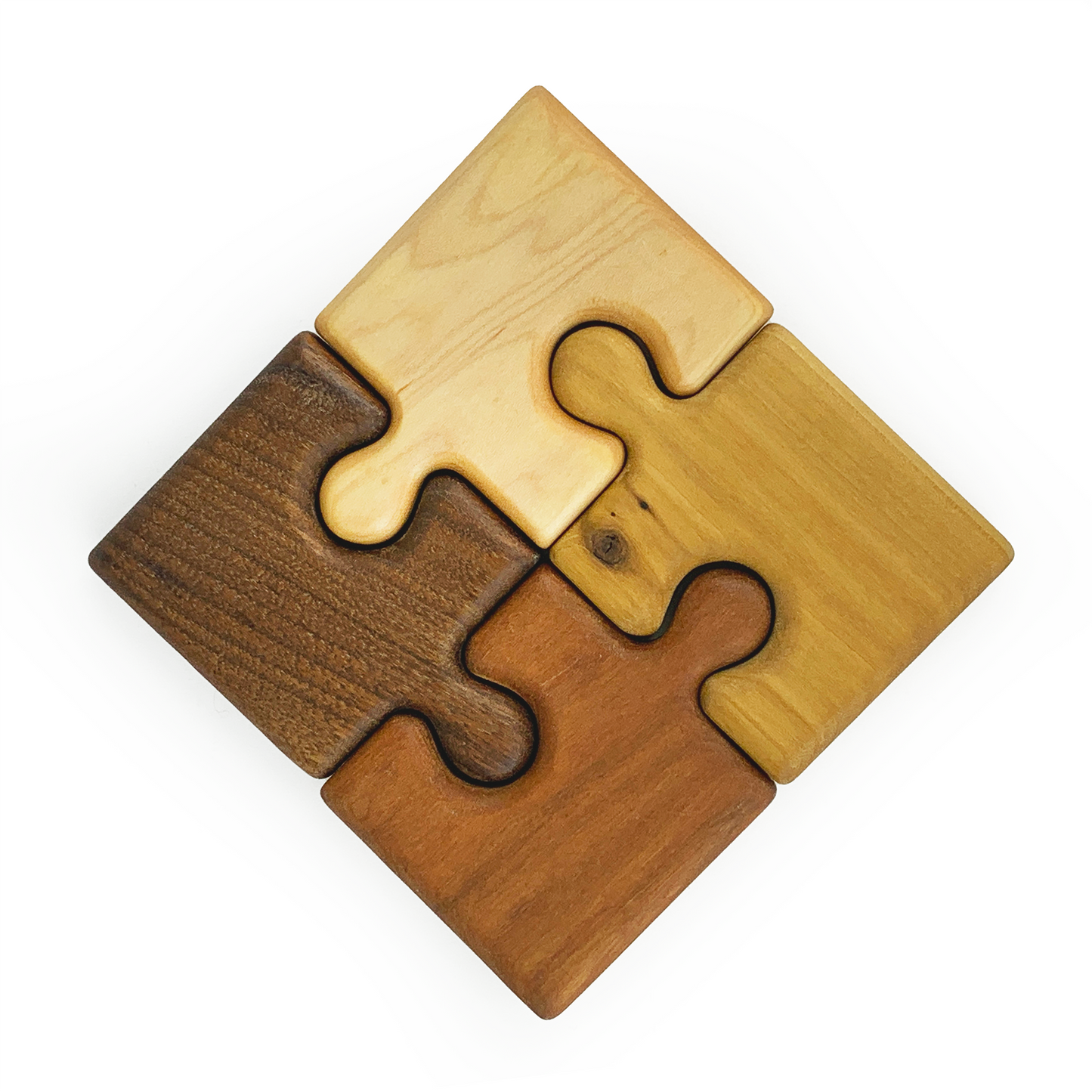 Dickinson Woodworking Puzzle Trivet/ Coaster Set