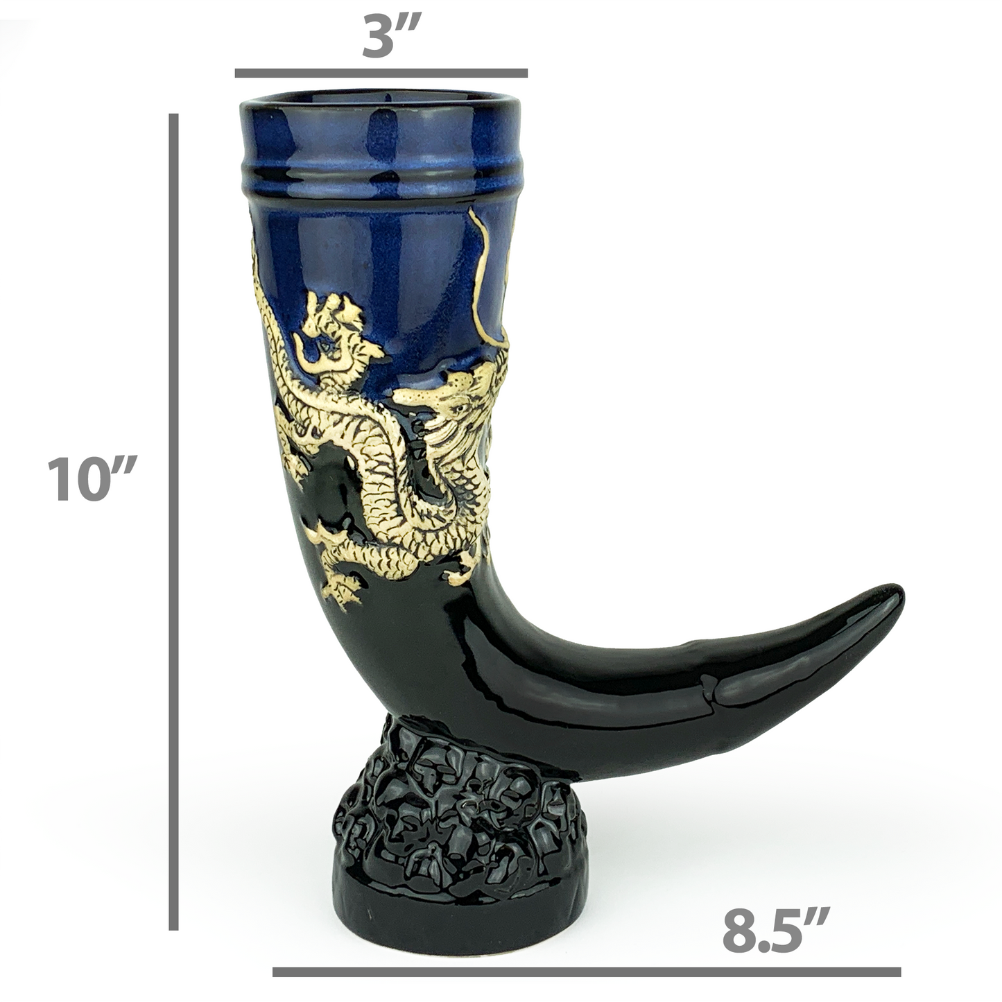 Always Azul Dragon Horn Stein