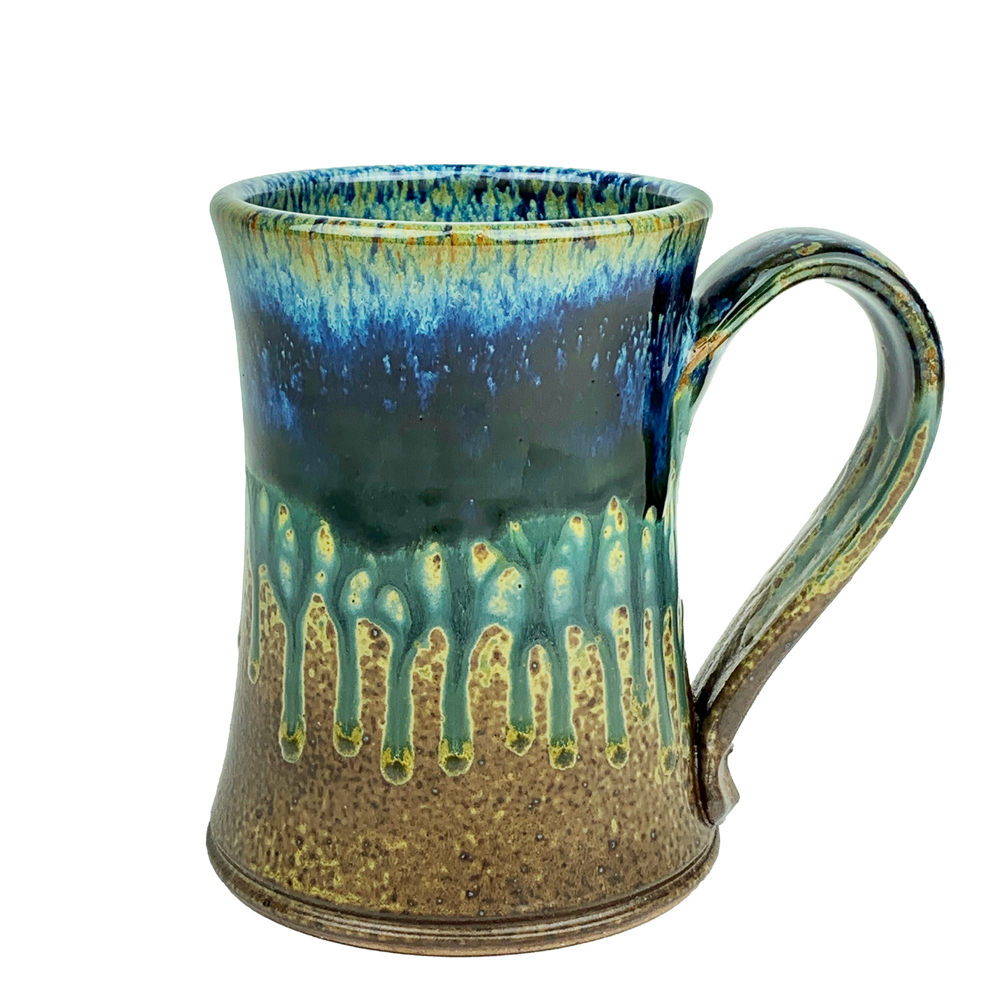 Ray Pottery "Man Mug" Peacock