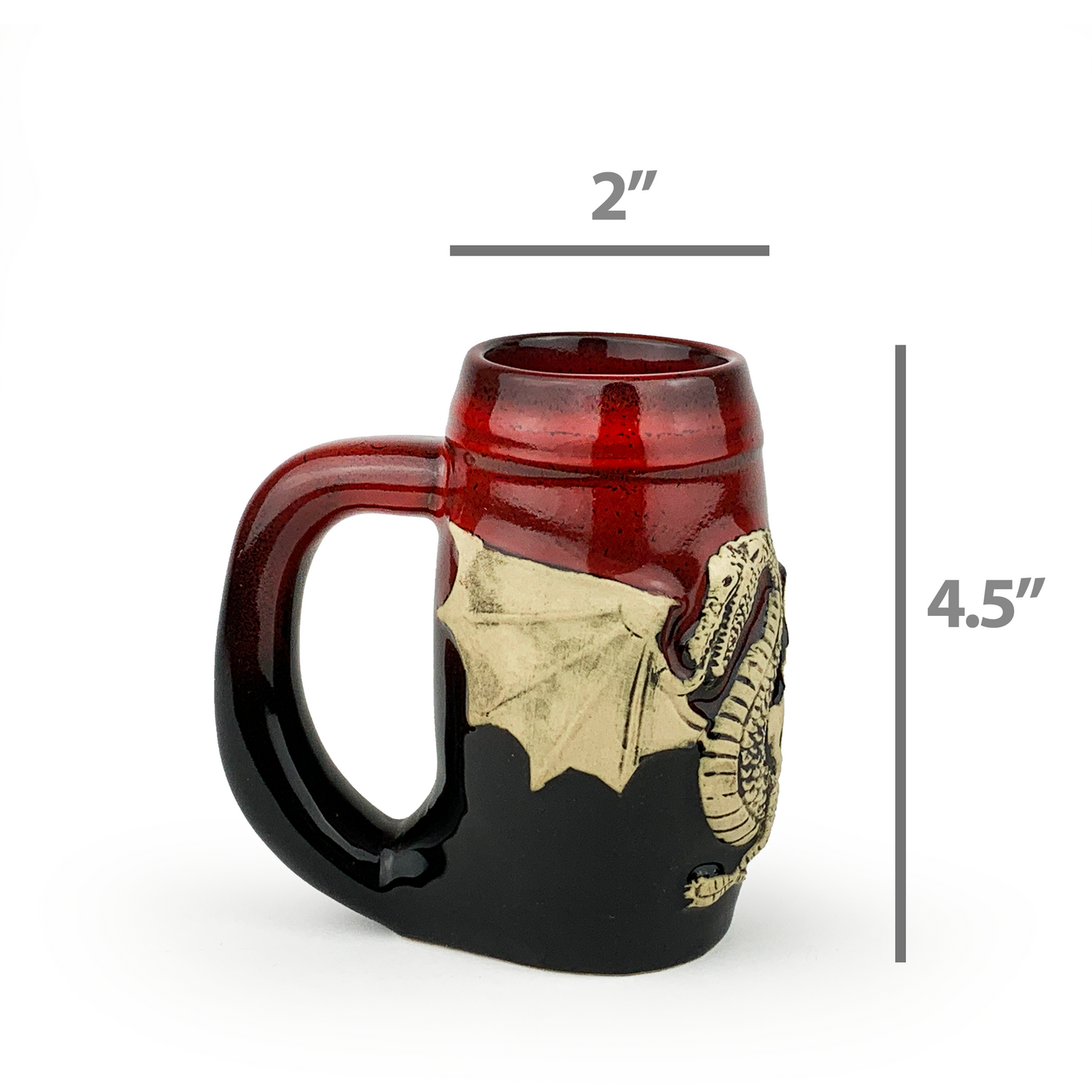 Always Azul Mini Dragon Stein Red