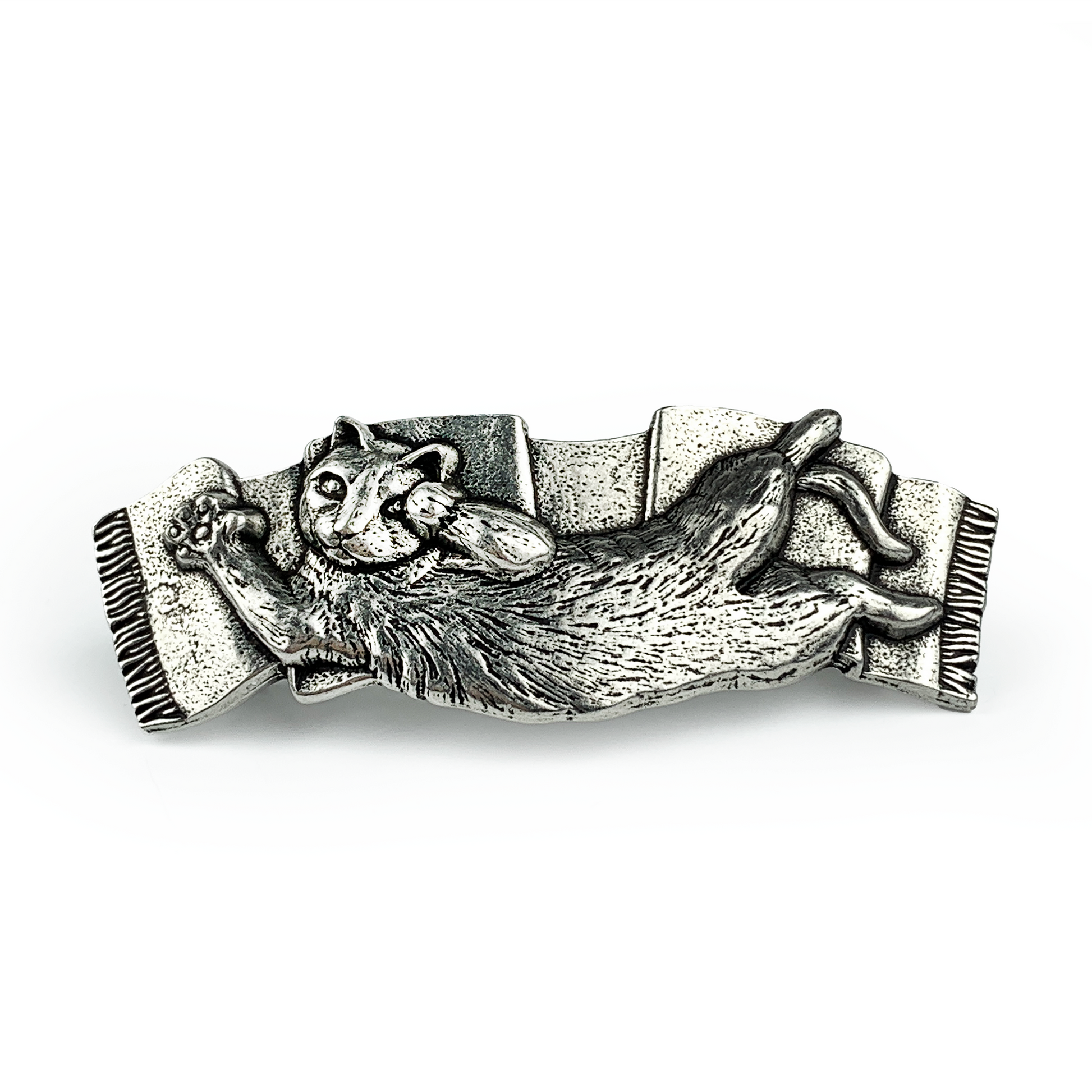 Oberon Design Playful Cat Barrette