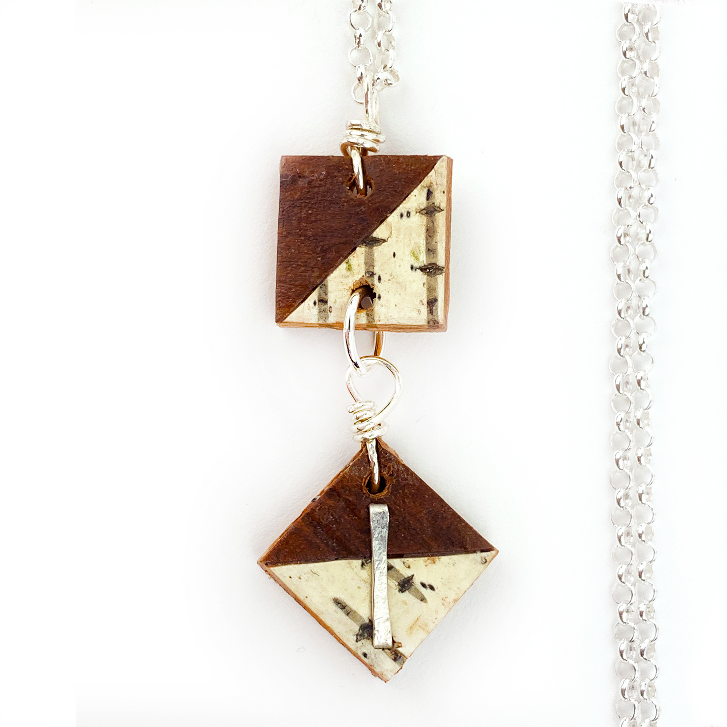 Birch Bark Nordic Necklace