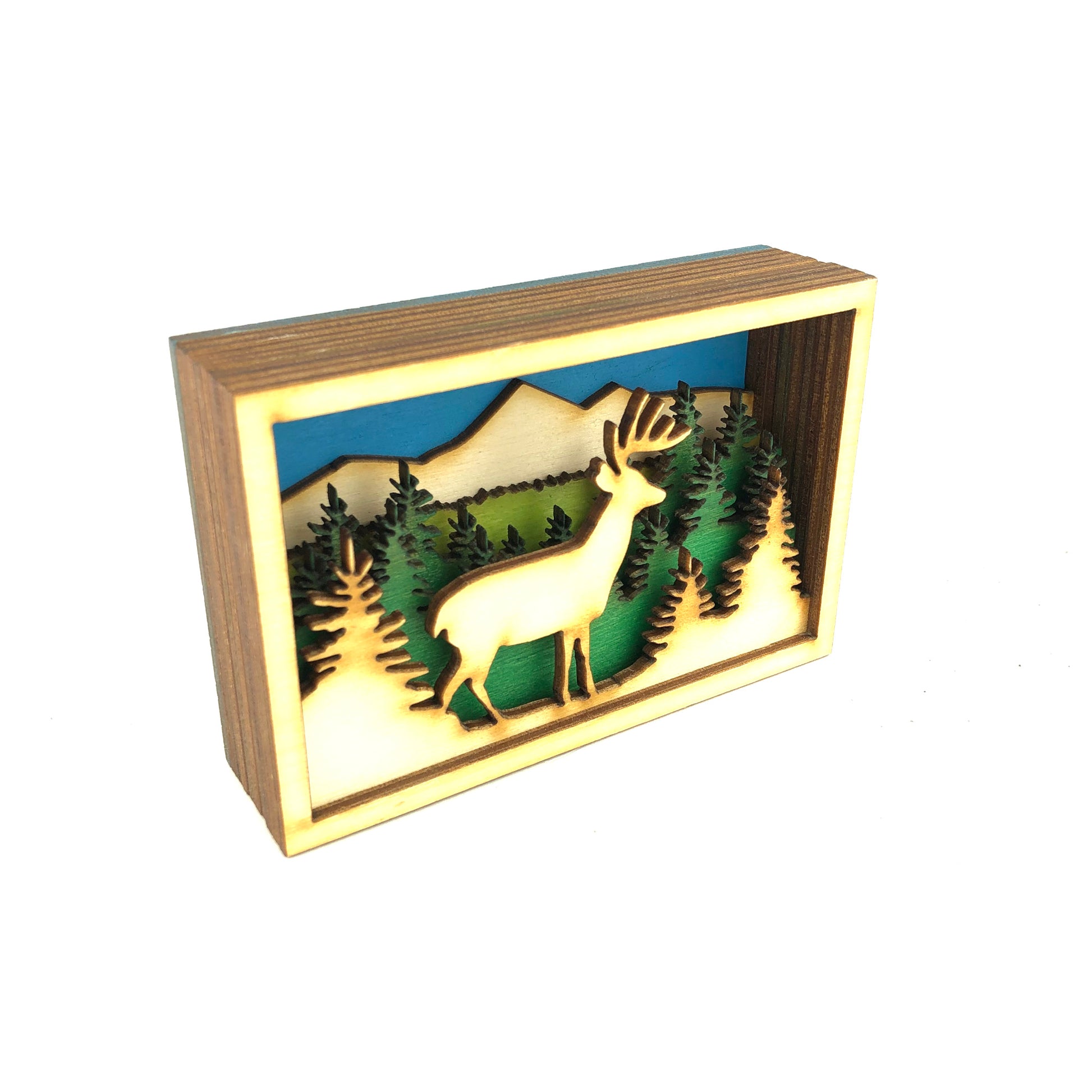 Baltic By Design Deer Shadow Box