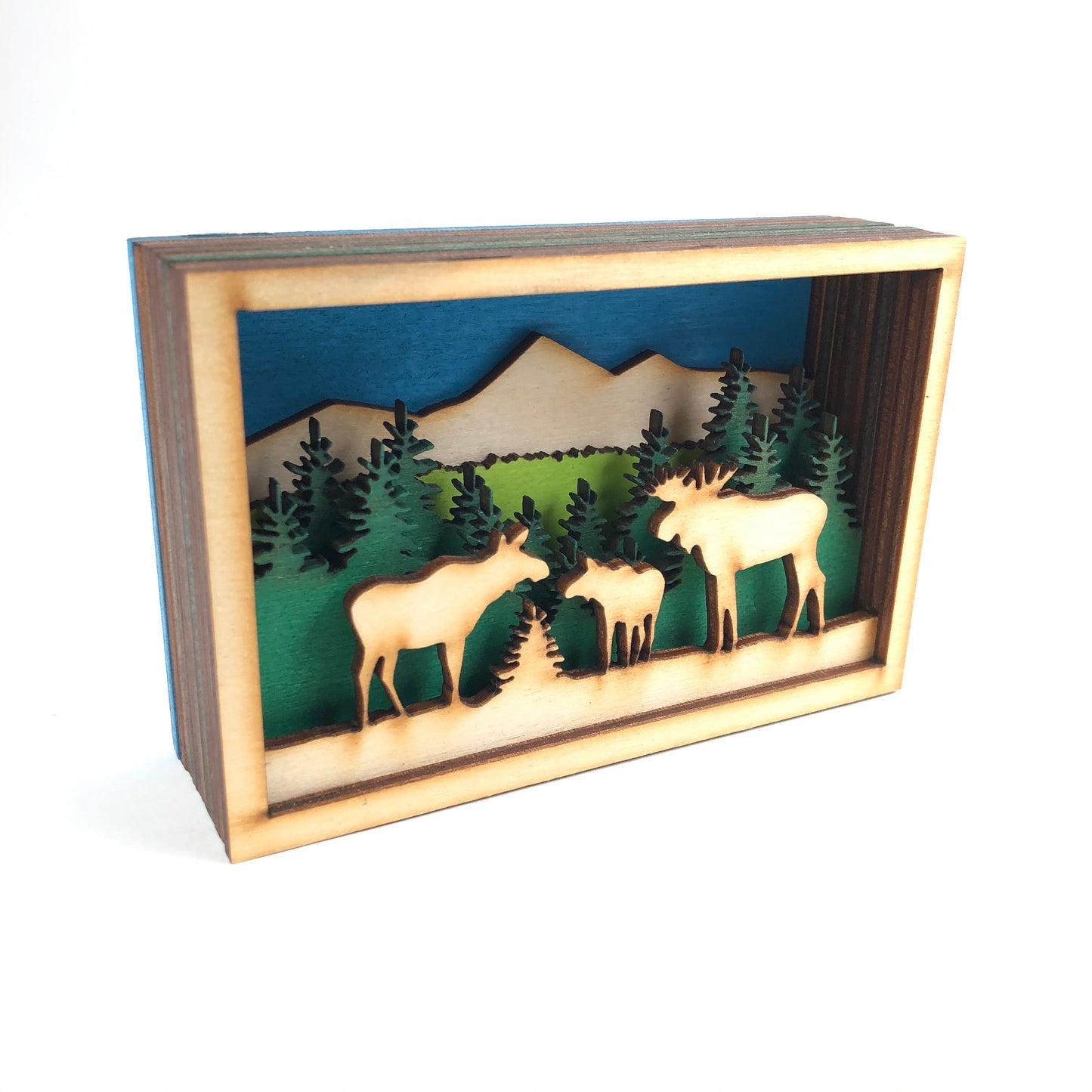 Baltic By Design Moose Shadow Box