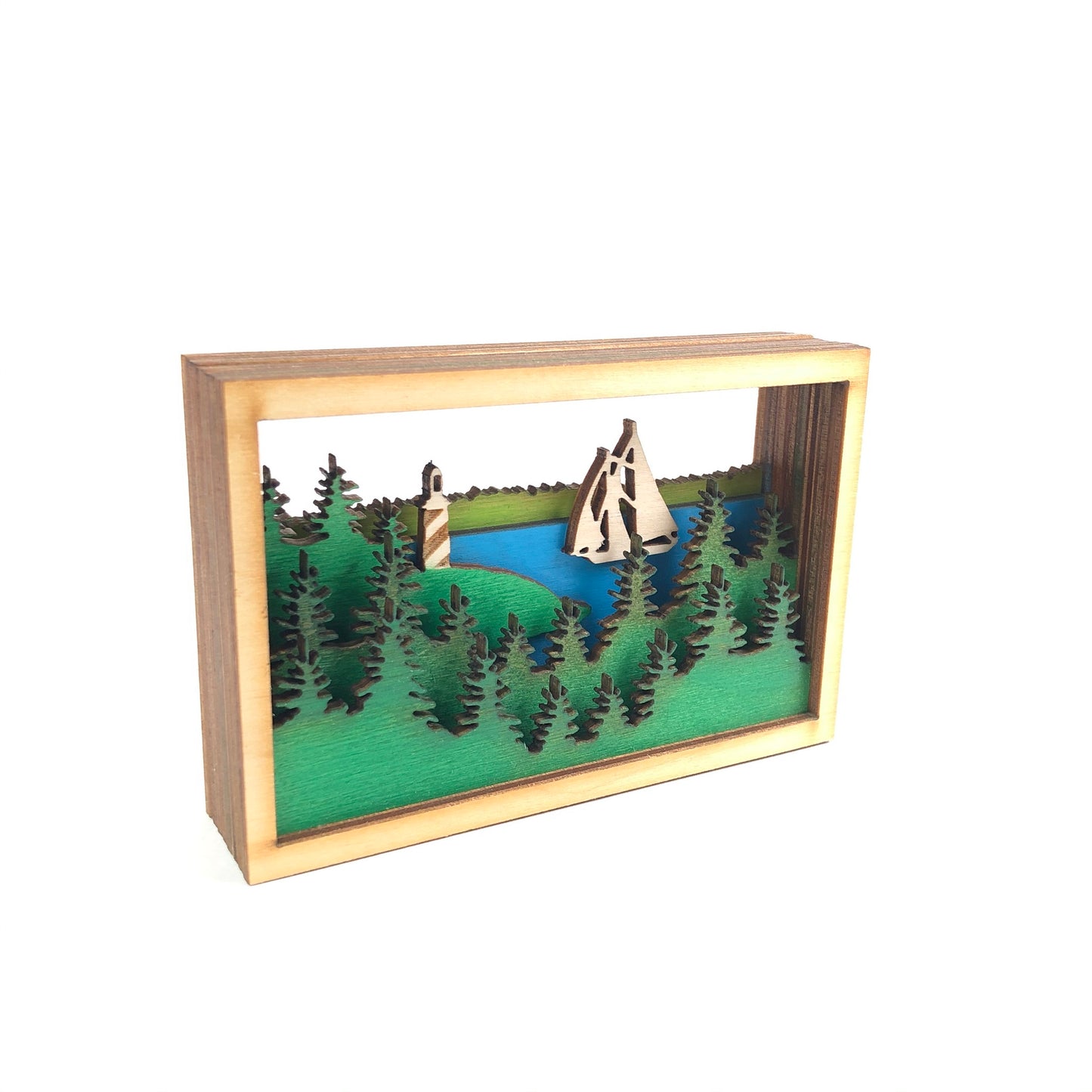 Baltic By Design Lighthouse Shadow Box