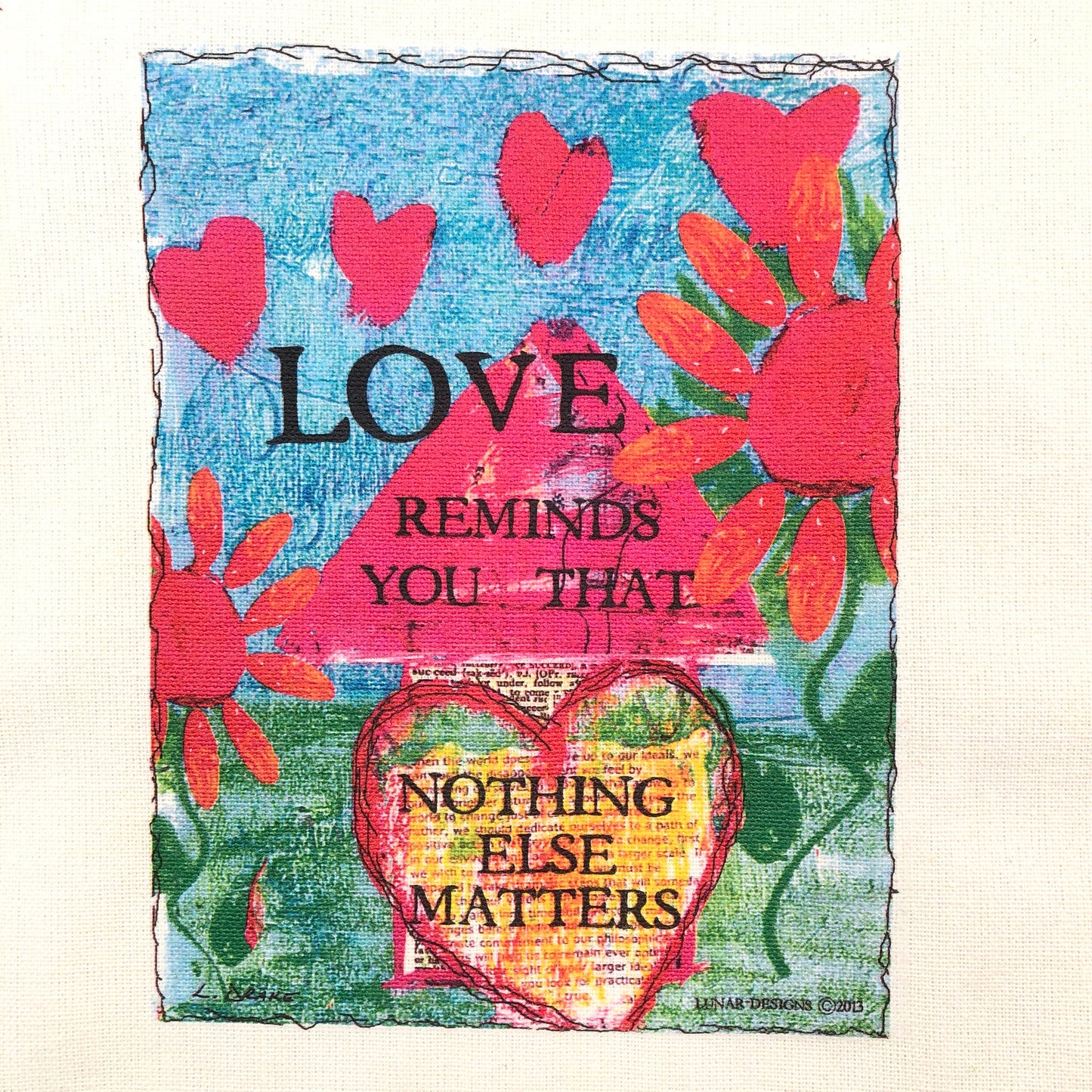 Lunar Designs Kitchen Towel #205 "Love Matters"