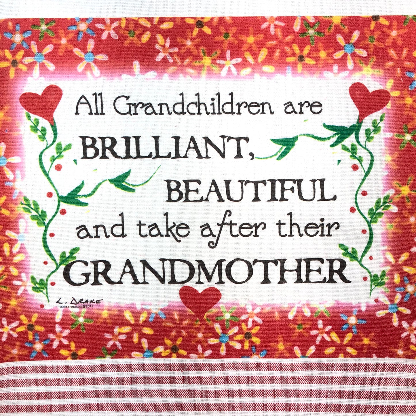 Lunar Designs Kitchen Towel #182 "Grandchildren"
