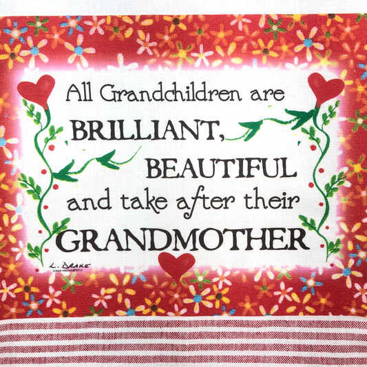 Lunar Designs Kitchen Towel #182 "Grandchildren"