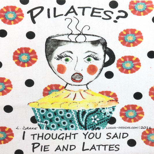 Lunar Designs Kitchen Towel #257 "Pilates"