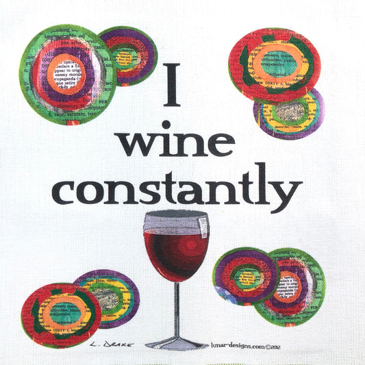 Lunar Designs Kitchen Towel #164 "Constant Wine"