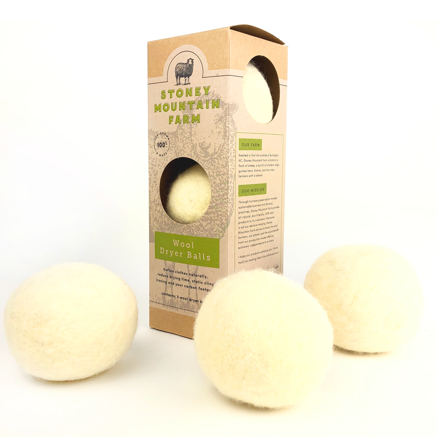 Stoney Mountain Wool Dryer Balls