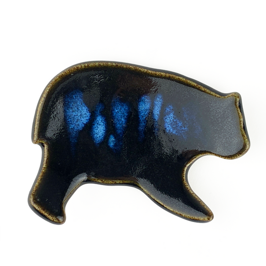 Jan Cothran Pottery Bear Spoon Rest