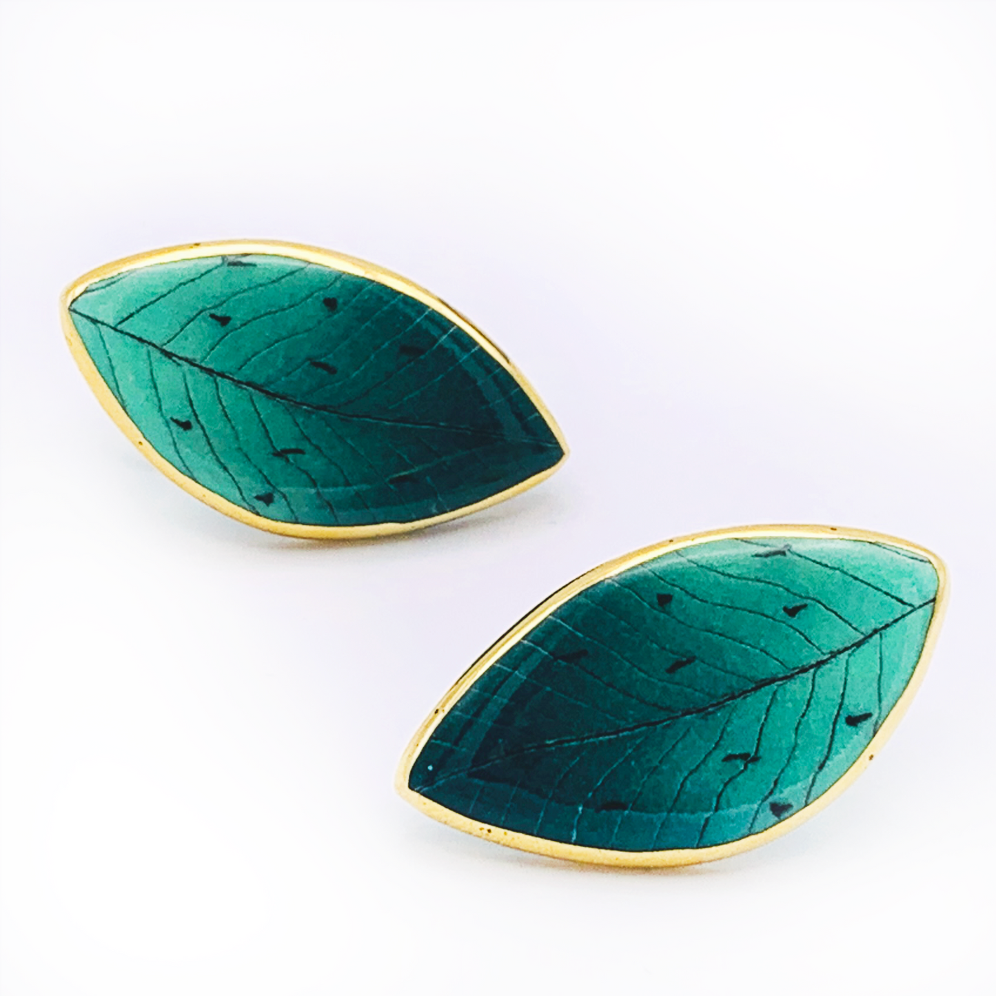 Green Leaf, Post Earring