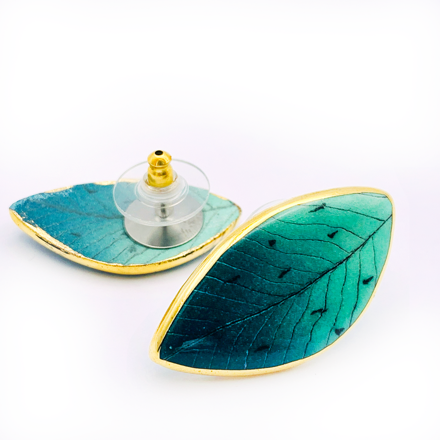 Green Leaf, Post Earring
