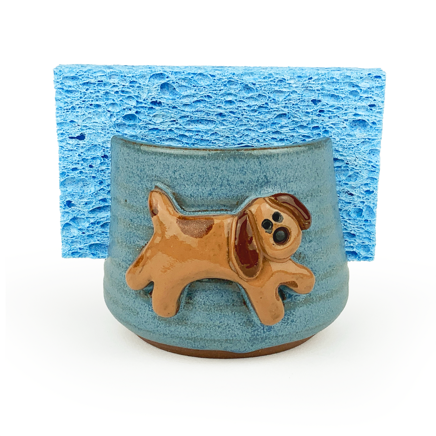 Mudworks Pottery Dog Sponge Holder