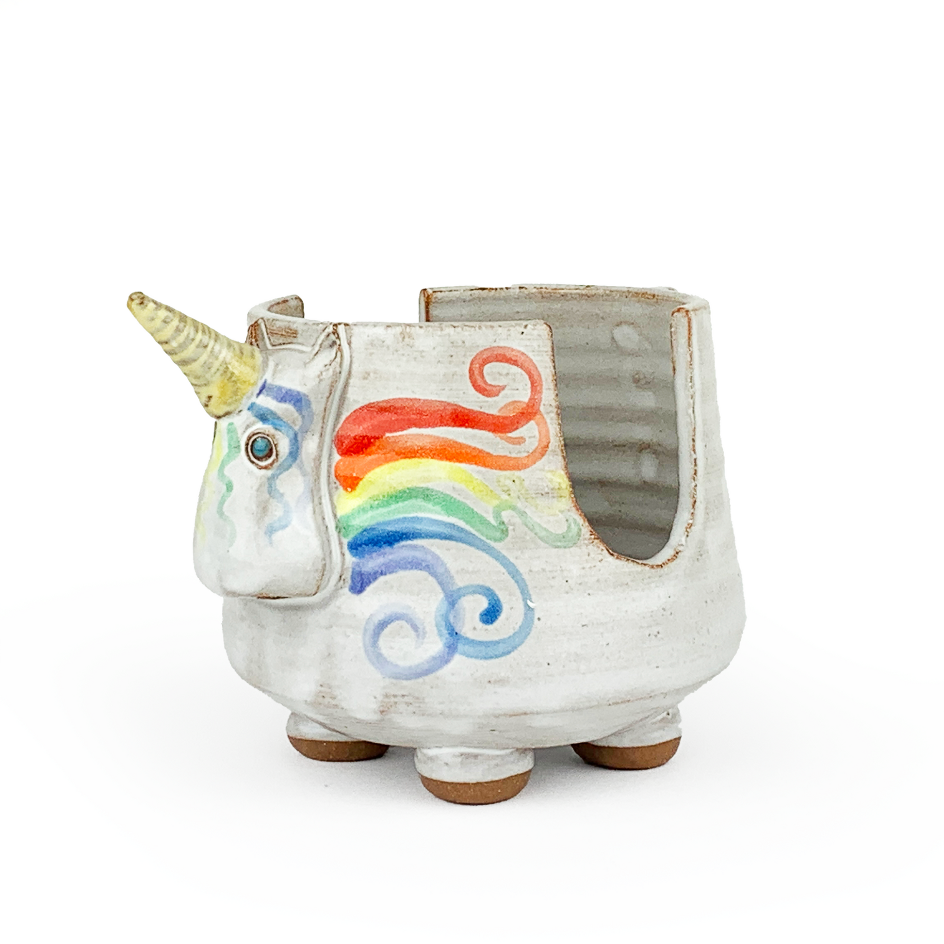 Mudworks Pottery Elwood Unicorn Sponge Holder