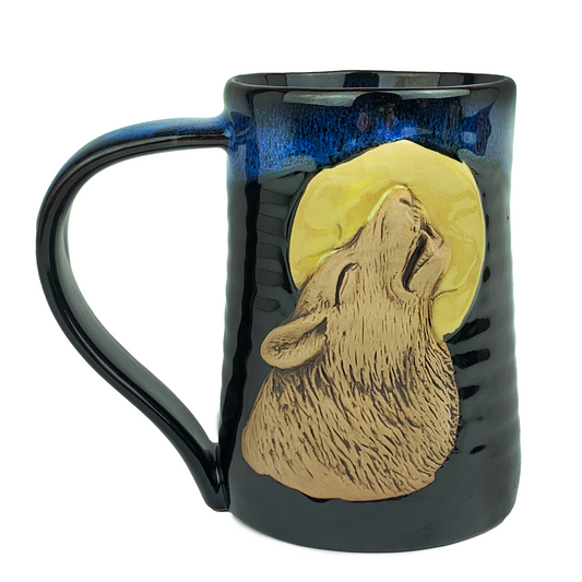 Always Azul Howling Wolf Tankard Blue