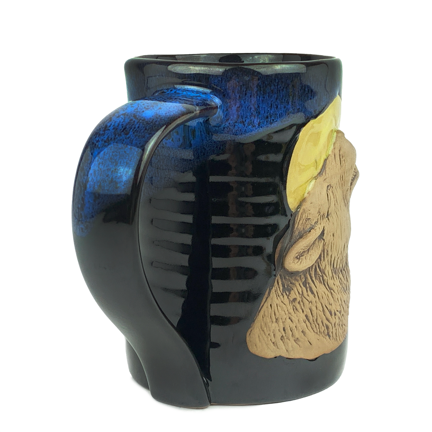 Always Azul Howling Wolf Tankard Blue