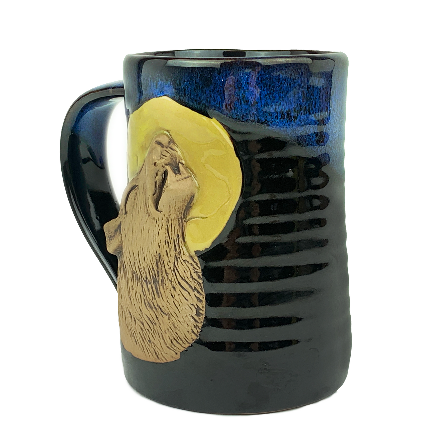 Always Azul Howling Wolf Tankard Blue