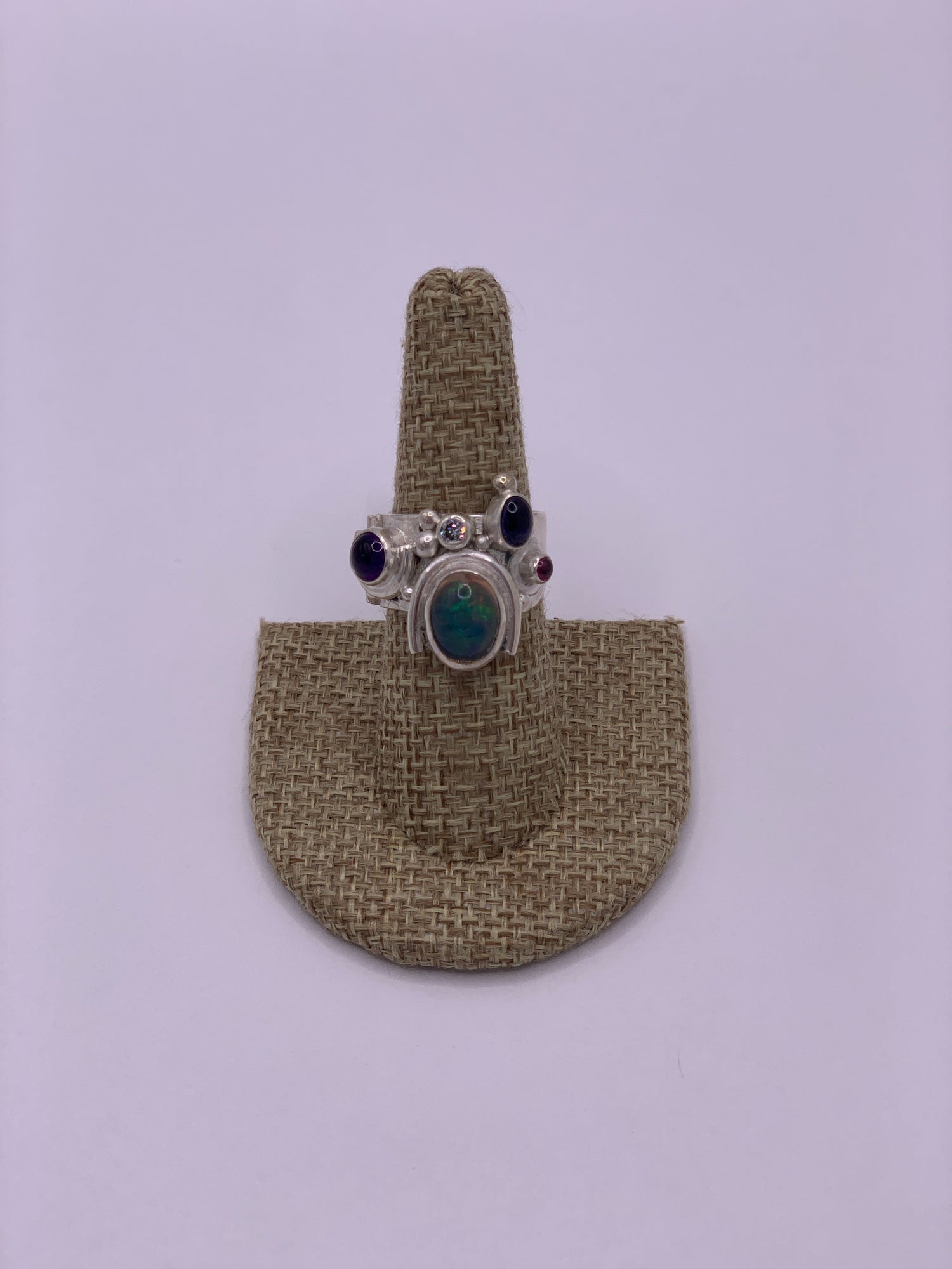 Katherine Palmer Multistone Sterling Silver Ring