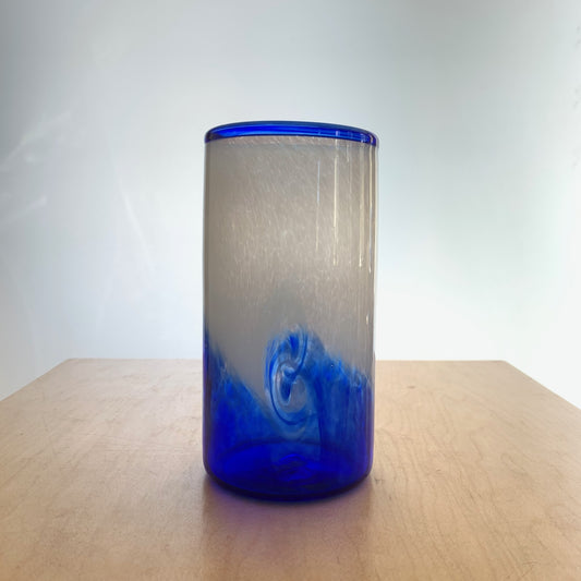 Anchor Bend Glassworks Cobalt Wave Tumbler