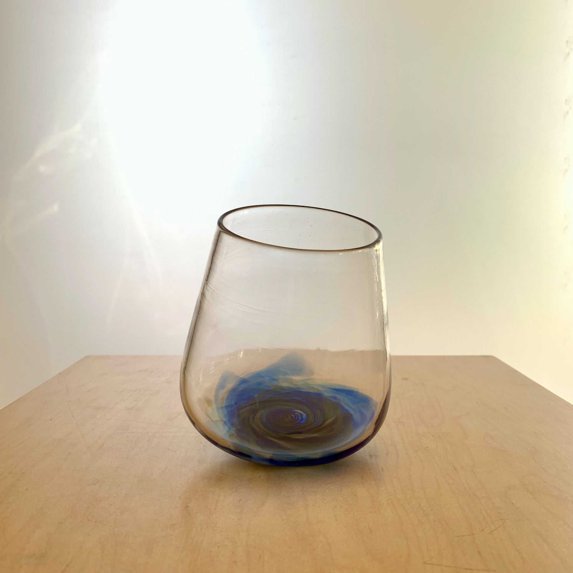 Anchor Bend Glassworks Blue Tipsy Tumbler