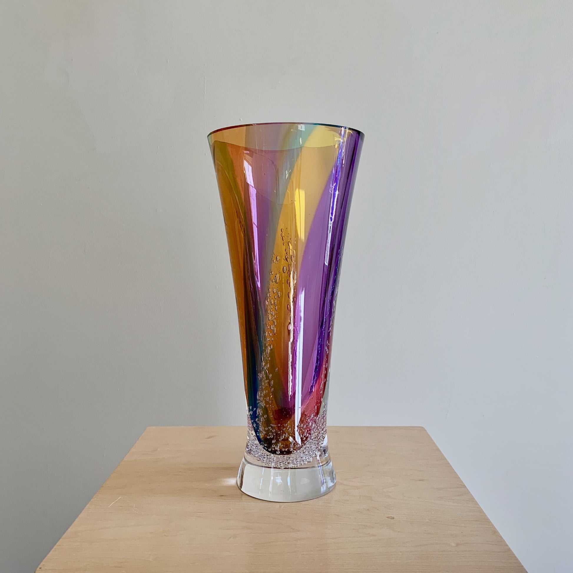 Blodgett Glass Flowing Flared Vase