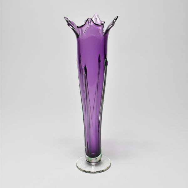 Callahan Mountain Flower Vase, Purple, Plain