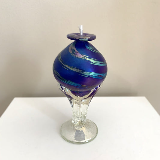 Callahan Mountain Oil Lamp in Sapphire