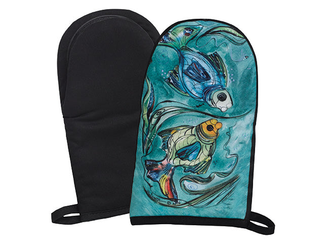 Clay Born Pottery & Textiles Oven Mitt Fish