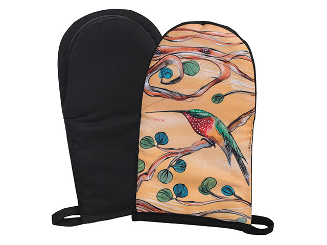 Clay Born Pottery & Textiles Oven Mitt Hummingbird