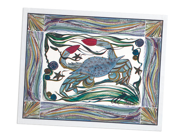 Clay Born Pottery & Textiles Placemat Crab