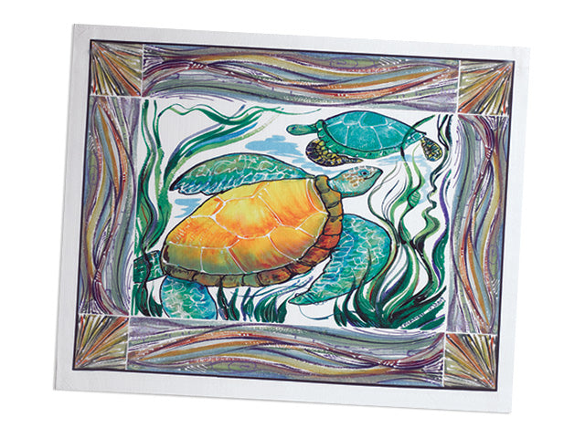 Clay Born Pottery & Textiles Placemat Sea Turtle