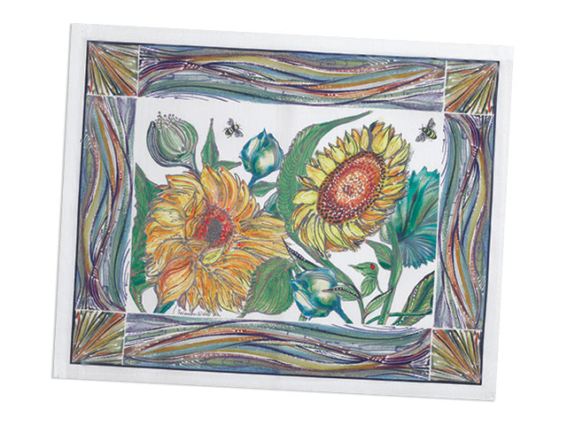 Clay Born Pottery & Textiles Placemat Sunflower