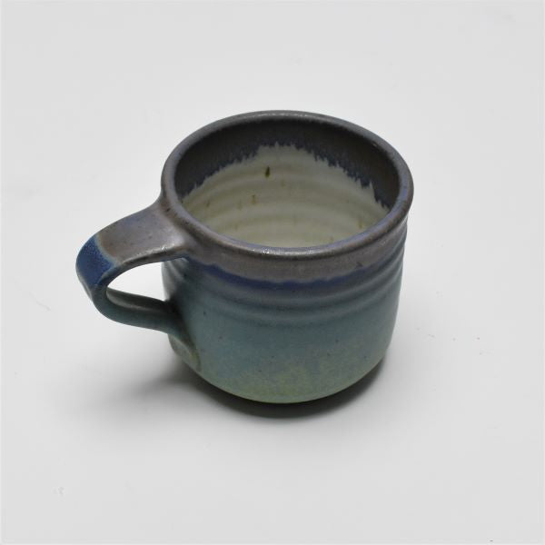4" Mug Green and Lavendar