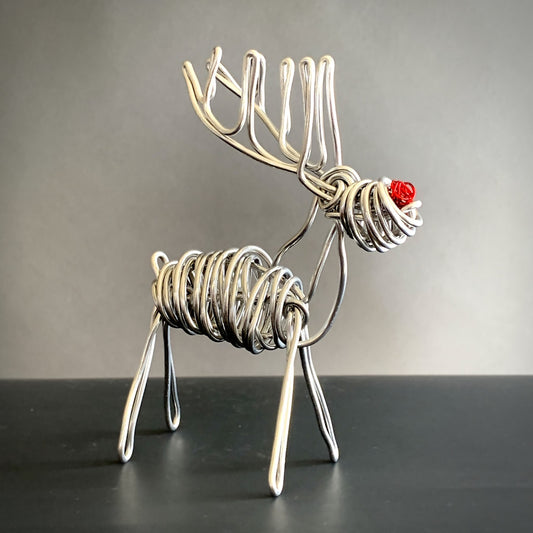 Drawn Metal Small Wire Reindeer