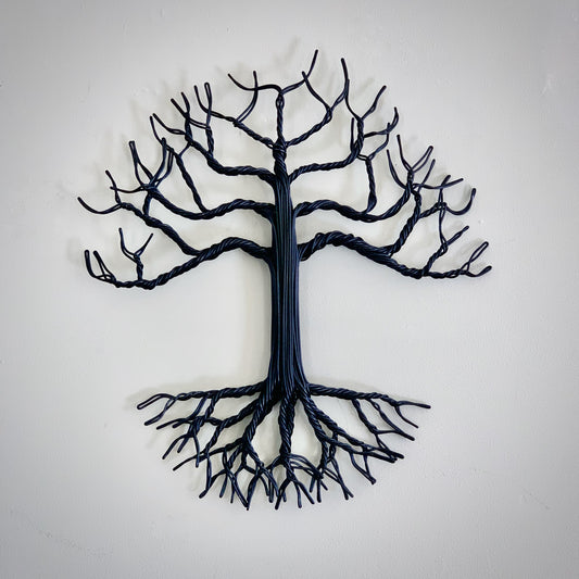 Drawn Metal Black Wall Tree