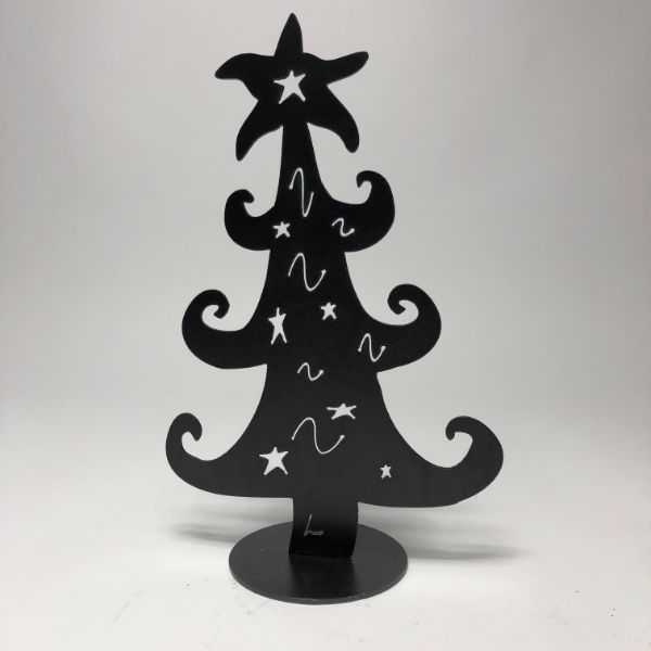 Garden Deva Wiggly Tree 12" (Natural Steel)