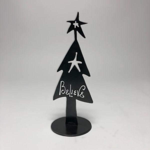 Garden Deva "Believe" Tree 7" (Natural Steel)