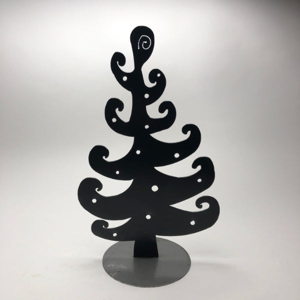 Garden Deva Swirly Spruce Tree 18" (Natural Steel)