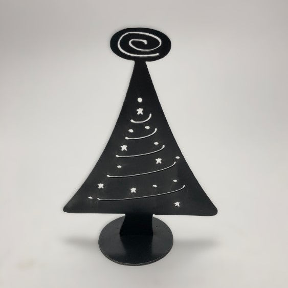 Garden Deva Starry Night Tree 7" (Natural Steel)