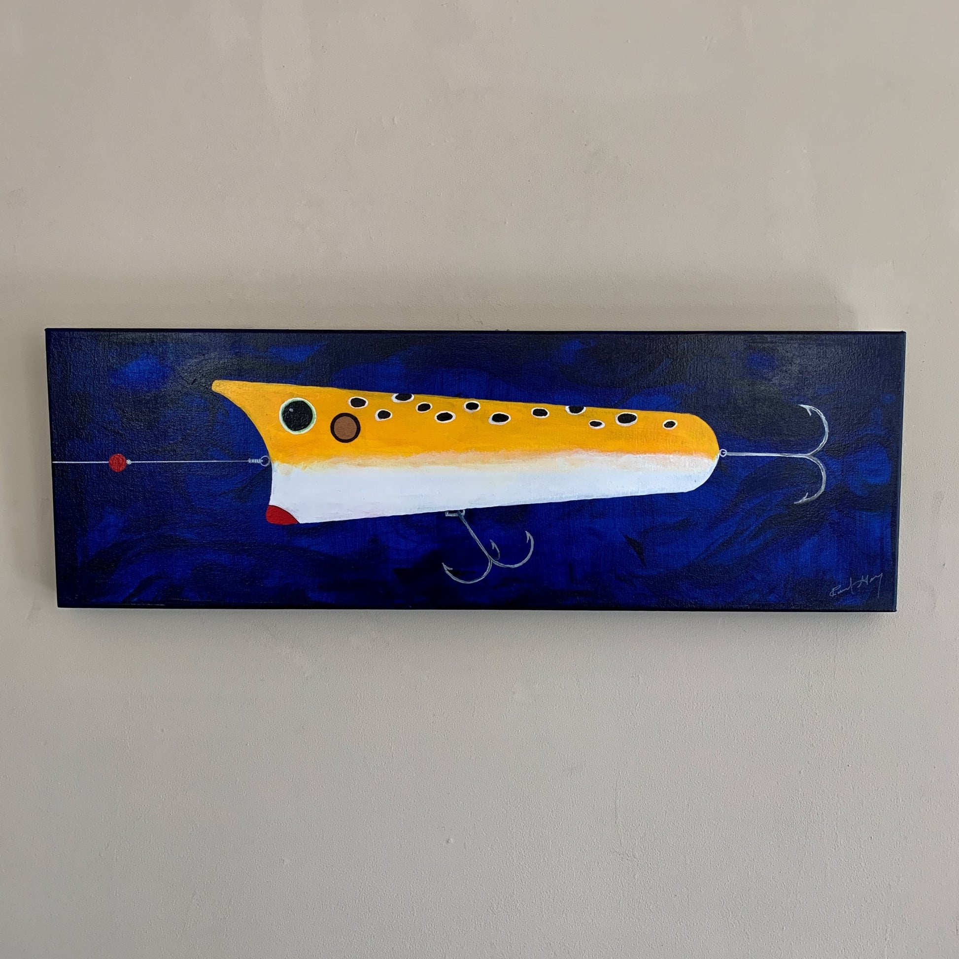 Randal Gary "Surface Popper Lure" Painting