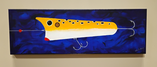 Randal Gary "Surface Popper Lure" Painting